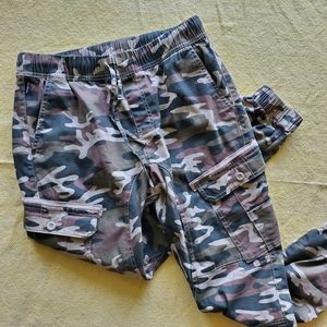Camo Joggers with Drawstring